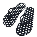 Heart flip flops
