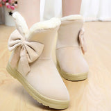 Short plush winter boots
