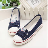 Ankle breathable canvas shoes