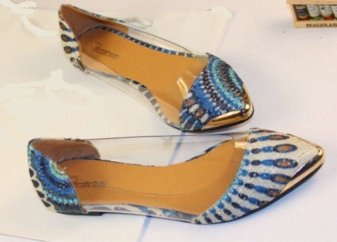 Peacock Ballet flat