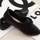 Leather flats