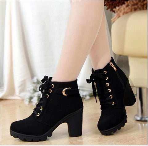 Wedge heel boots