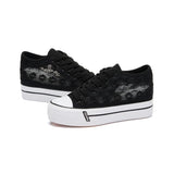 Floral lace sneakers
