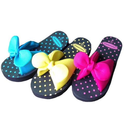 Big bow slippers